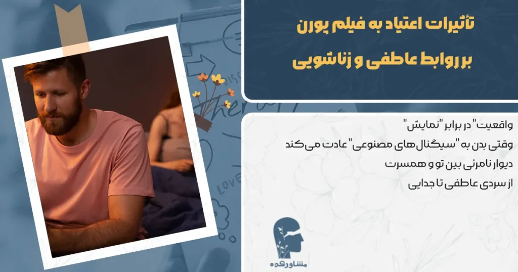 تأثیرات اعتیاد به فیلم پورن بر روابط عاطفی و زناشویی