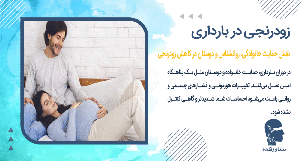 نقش حمایت خانوادگی، روانشناس و دوستان در کاهش زودرنجی