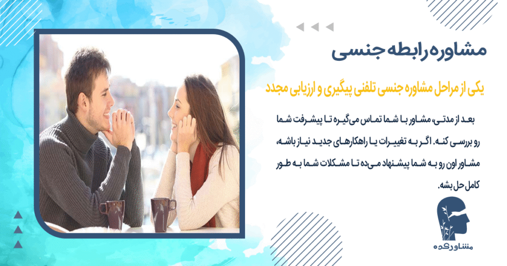 یکی از مراحل مشاوره جنسی تلفنی پیگیری و ارزیابی مجدد